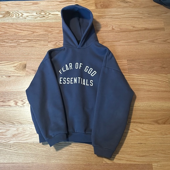 Fear of God Other - Fear of God Essentials Dark Blue Hoodie